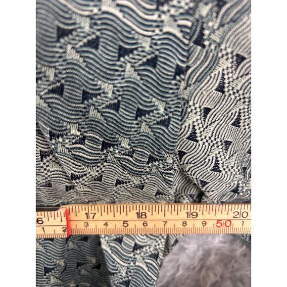 Bobby Jones Italy Golf Polo Shirt M – 100% Cotton Textured Knit Blue Pattern - Picture 8 of 8